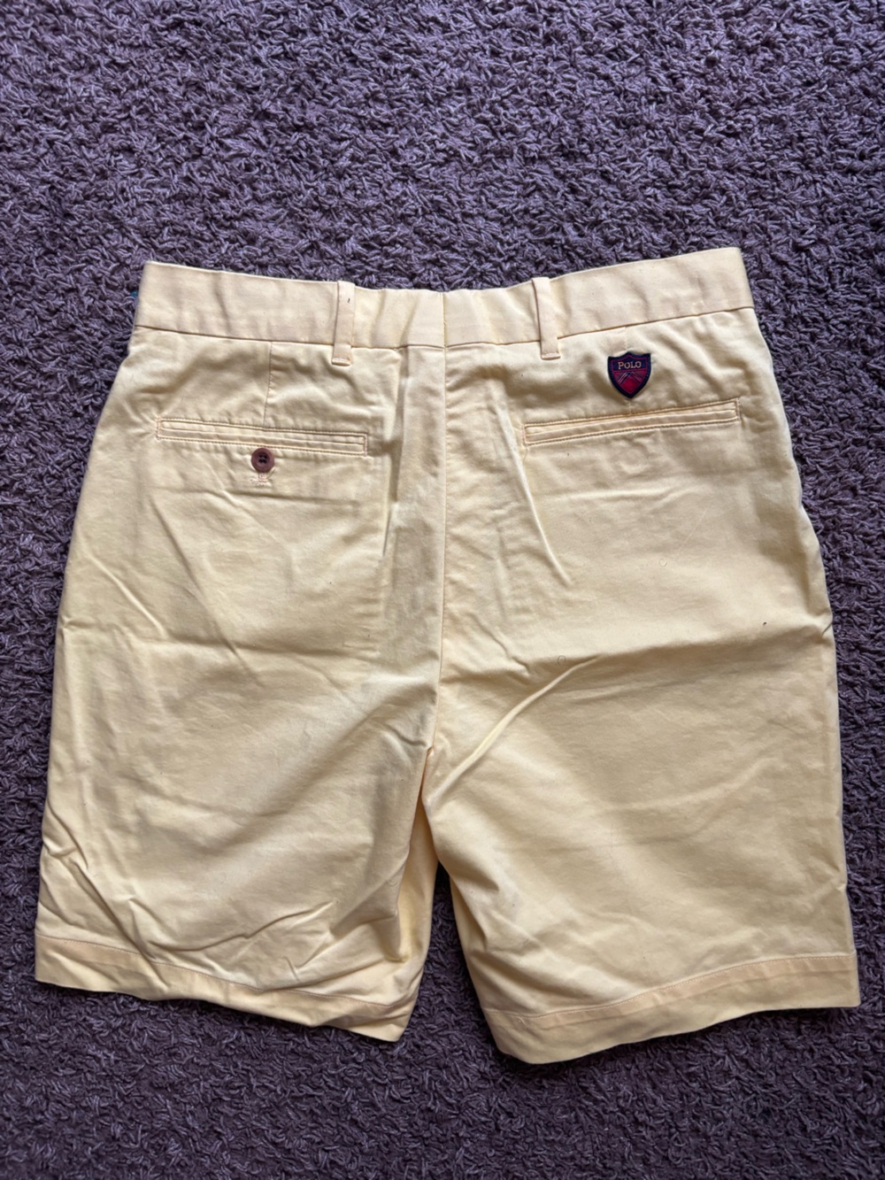 Polo Golf Light yellow  Flat-Front Men's Shorts
